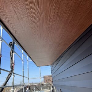 新潟市北区　新築外壁、軒天工事