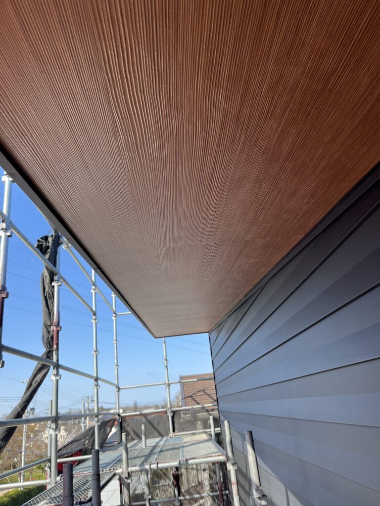 新潟市北区　新築外壁、軒天工事